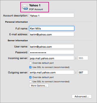 Adding Optonline To Mail App On Mac